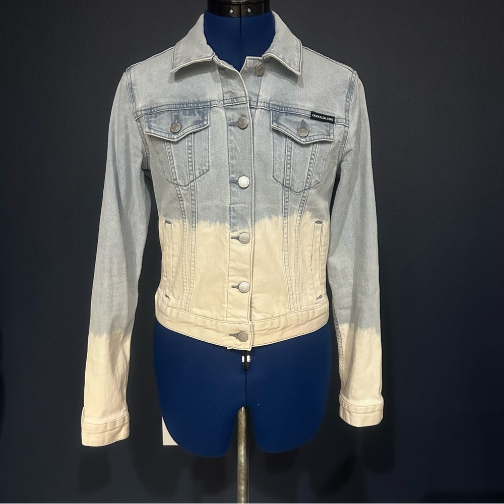 Calvin Klein ombré jean jacket size XS
